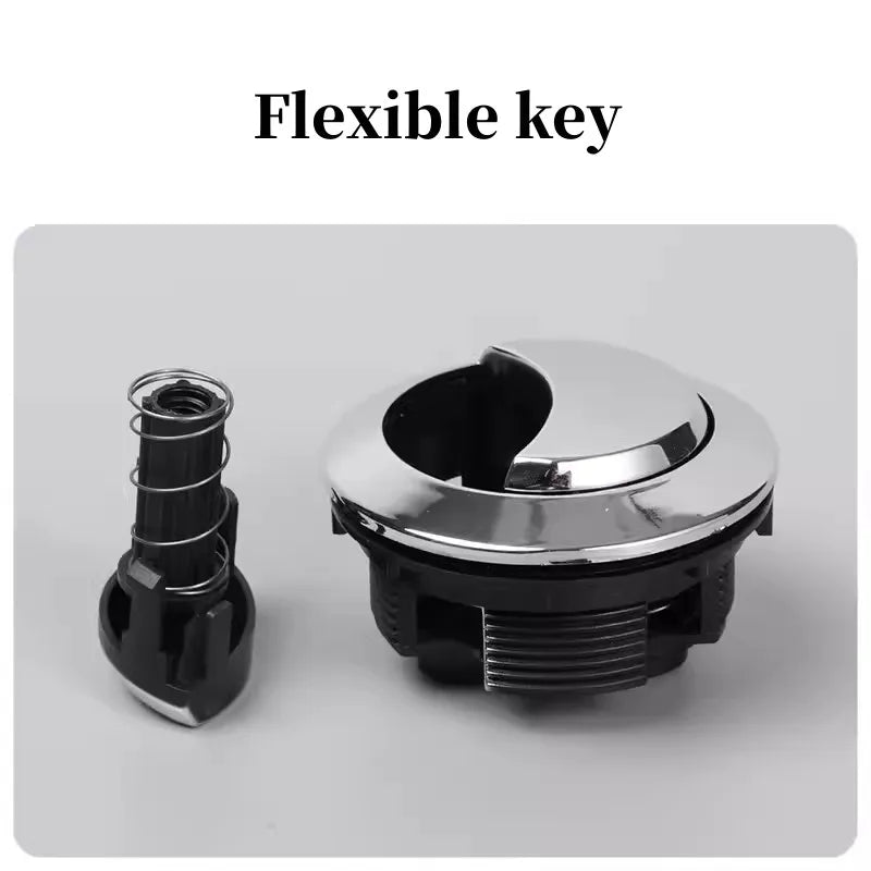 Universal Dual Flush Toilet Water Tank Button Round Shape Toilet Push Dual Flush Buttons Bathroom Push Switch 58/48/38mm Oasis Select