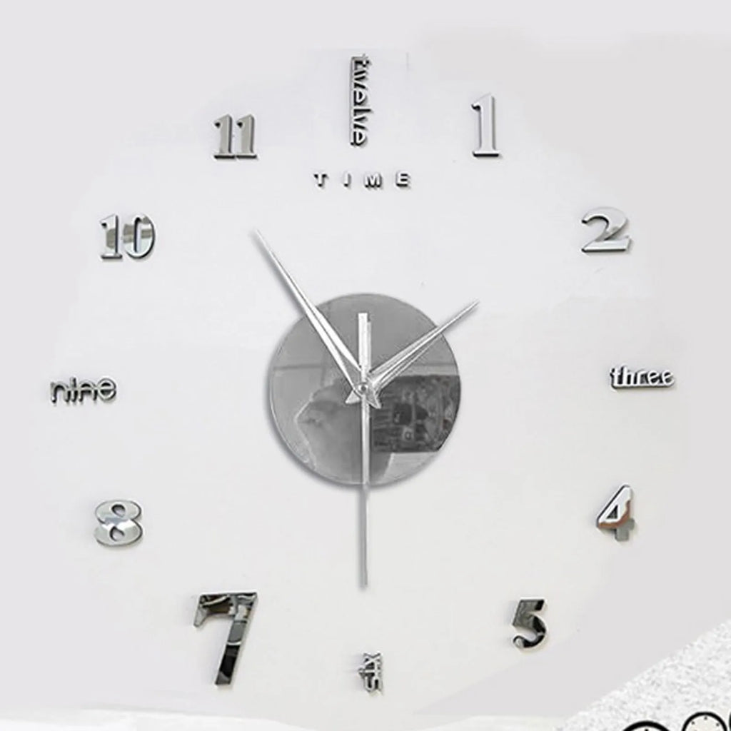 2024 New Creative Wall Clock Living Room DIY Wall Sticker Clock Mute Wall Clock Home Decorate Wall Digital Clock Needle Watch Oasis Select