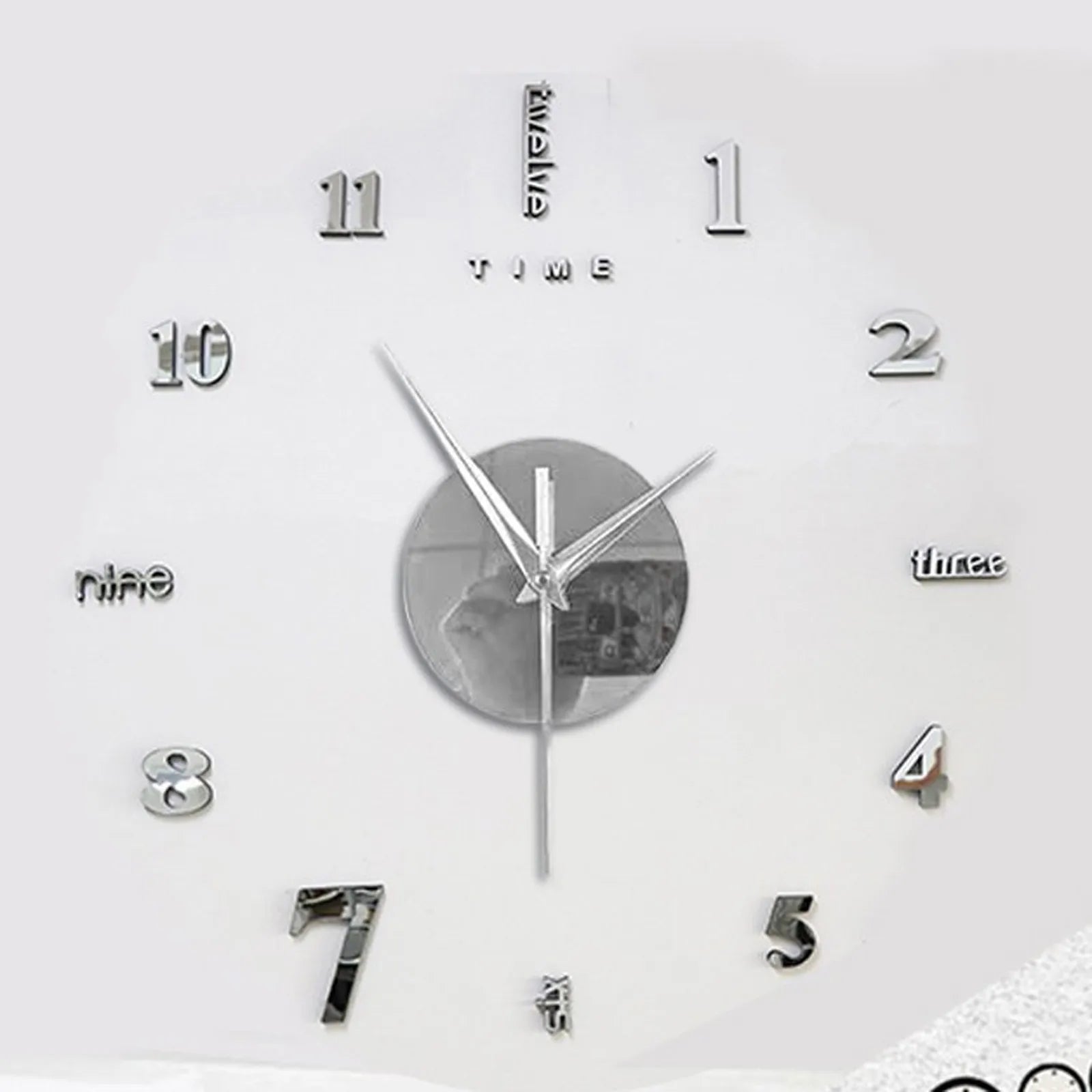 2024 New Creative Wall Clock Living Room DIY Wall Sticker Clock Mute Wall Clock Home Decorate Wall Digital Clock Needle Watch Oasis Select