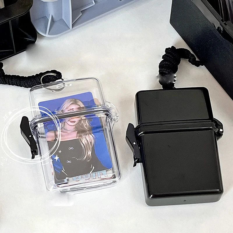 Ins Toploader Photocards Storage Box Kpop Idol Photo Card Holder Boxes Kawaii Album Case Container Portable Sleeve Storage Box Oasis Select