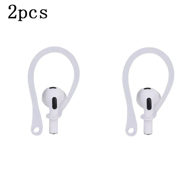1/3/6Pairs Anti-Lost Earphone Silicone Earhook For Airpods Earpods Loop Clip Headset EarHook Replacement Headphone Accessories Oasis Select 1 pair Transparent