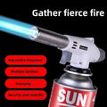Outdoor Butane Burner Flame Gas Torch for Camping Barbecue Baking Metal Welding Heater Lighter Flame Gun for Cooking Oasis Select 1PC