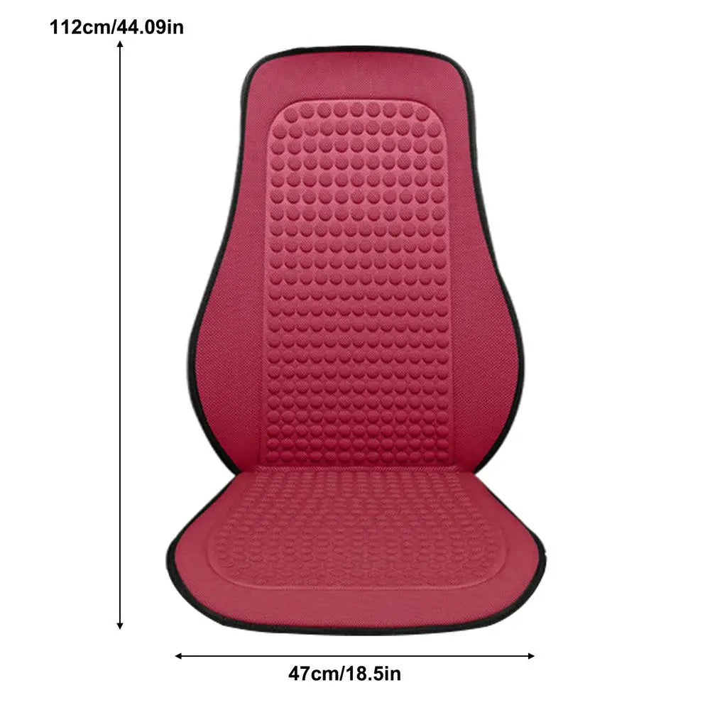 1pc Summer Cooling Seat Cushion Breathable Car Seat Covers Bump Massage Automobiles Seat Cover Universal Seat Protector Pad ﻿ Oasis Select Red
