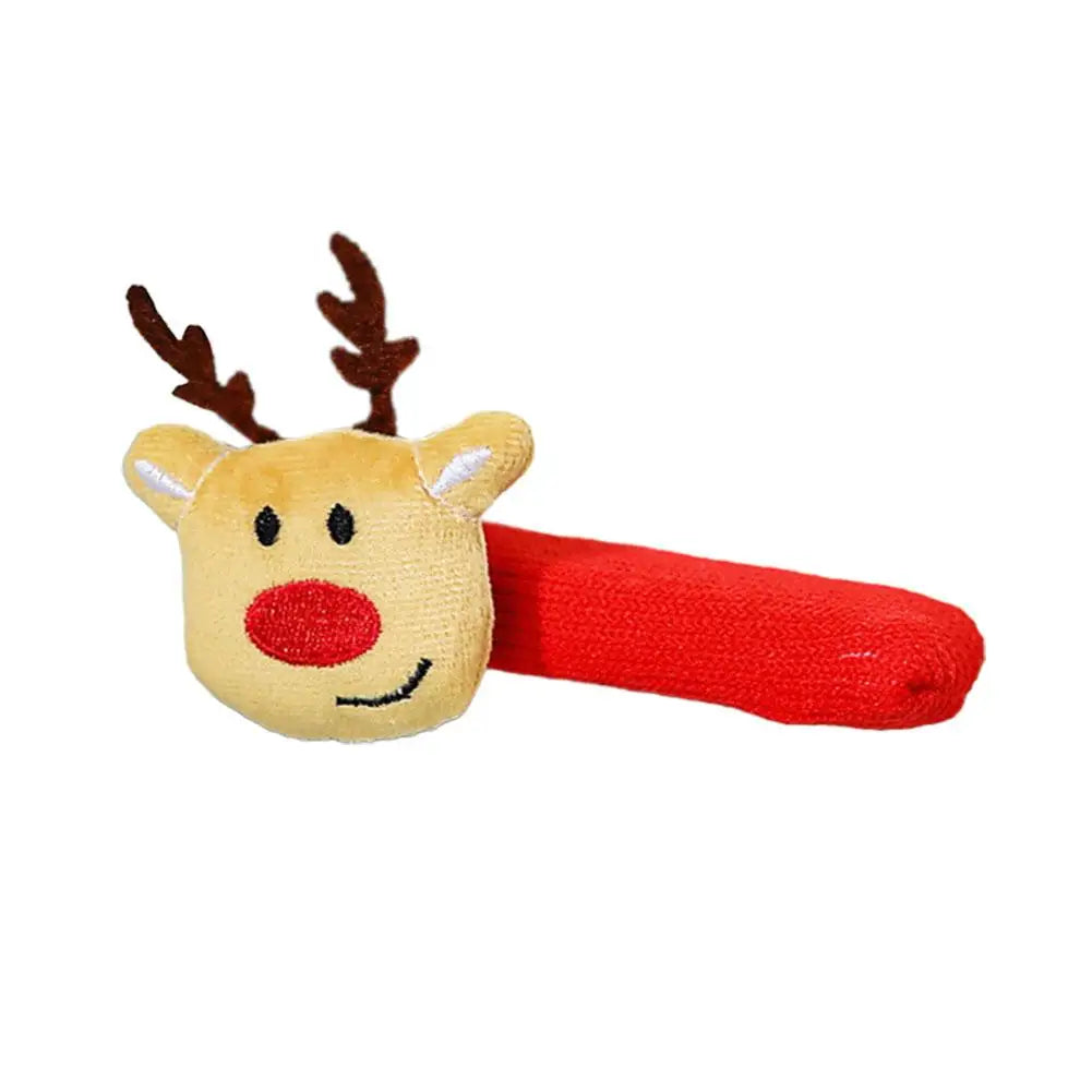 NEW Christmas Decorations Door Handle Covers with Hanging Bells Soft Christmas Decors Xmas Pendant For Festives Accessories Oasis Select fawn