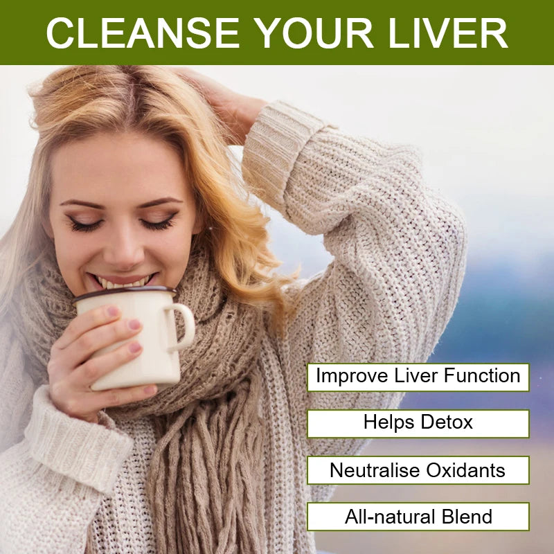 100% Liver Detox Drink Contains Natural Plants Milk Thistle and Dandelion Support Liver Health, Cleanse and Relieve Bad Breath Oasis Select