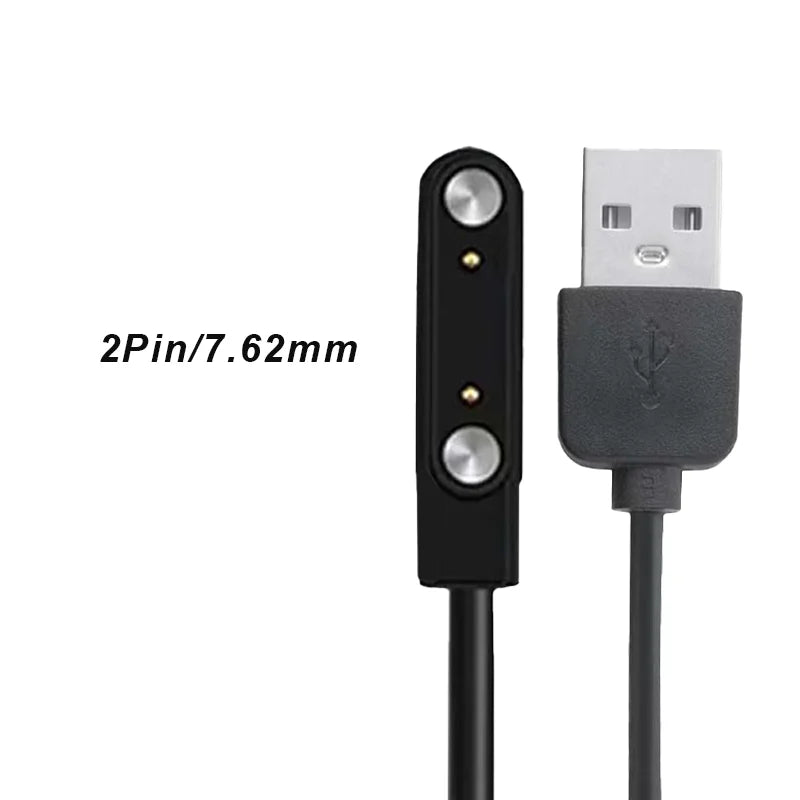 Magnetic Smart Watch Charger Cable – Universal USB Fit Smartwatch Charger Cable Oasis Select Black