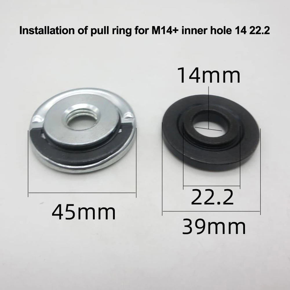 For M14 Quick Release Self-Locking Grinder Pressing Plate Angle Grinder Flange Nut Power Chuck Set Replacement Clamping Tool Oasis Select D