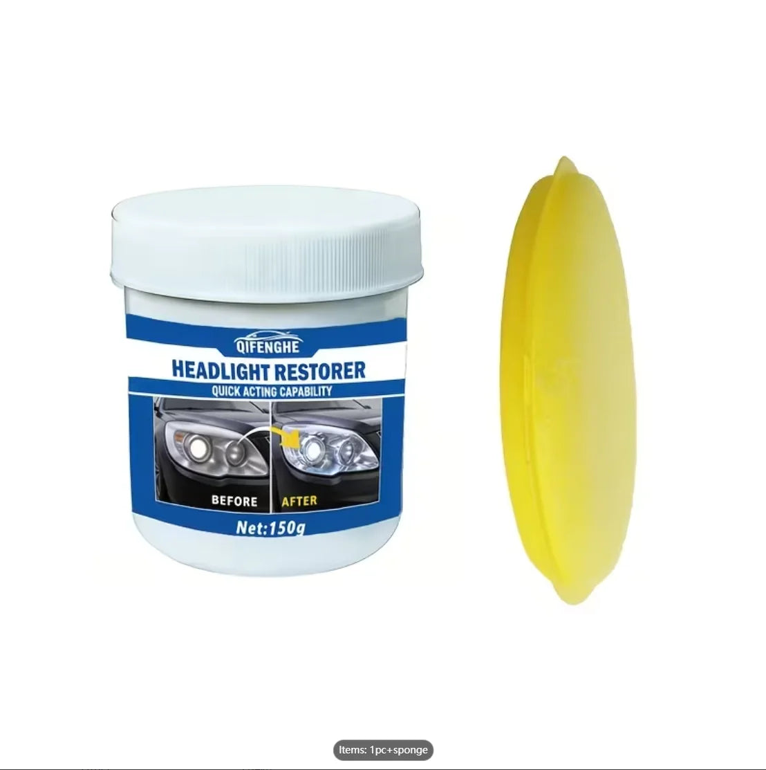Headlight Restoration Paste – Removes Oxidation, Haze & Yellowing Headlight Restoration Paste Oasis Select