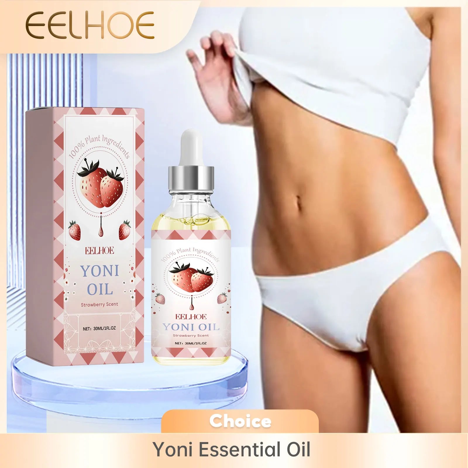 EELHOE Yoni Oil Vaginal Tightening Liquid Vaginal Hygiene Care Remove Odor Women Yoni Wash Essence Body Massage Oil Female Wash Oasis Select