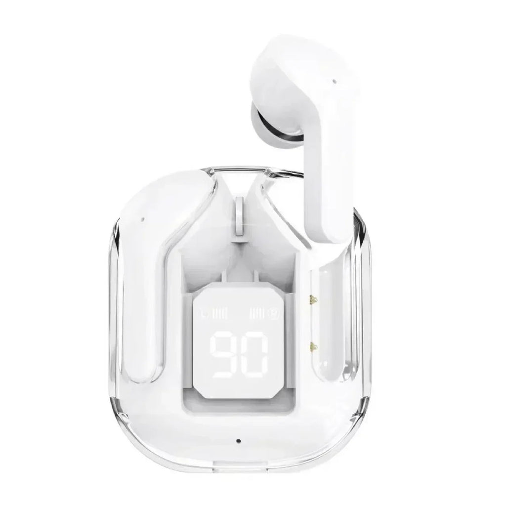 Wireless Mini Earbuds LED Power Digital Display TWS Wireless Headset Stereo Sound Bluetooth Headphones apply to smartphones Oasis Select white