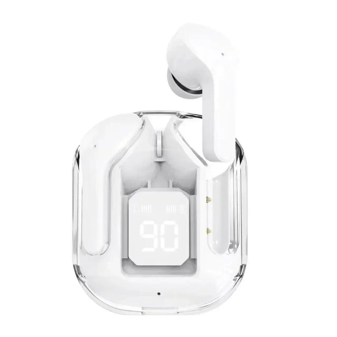 Wireless Mini Earbuds LED Power Digital Display TWS Wireless Headset Stereo Sound Bluetooth Headphones apply to smartphones Oasis Select white