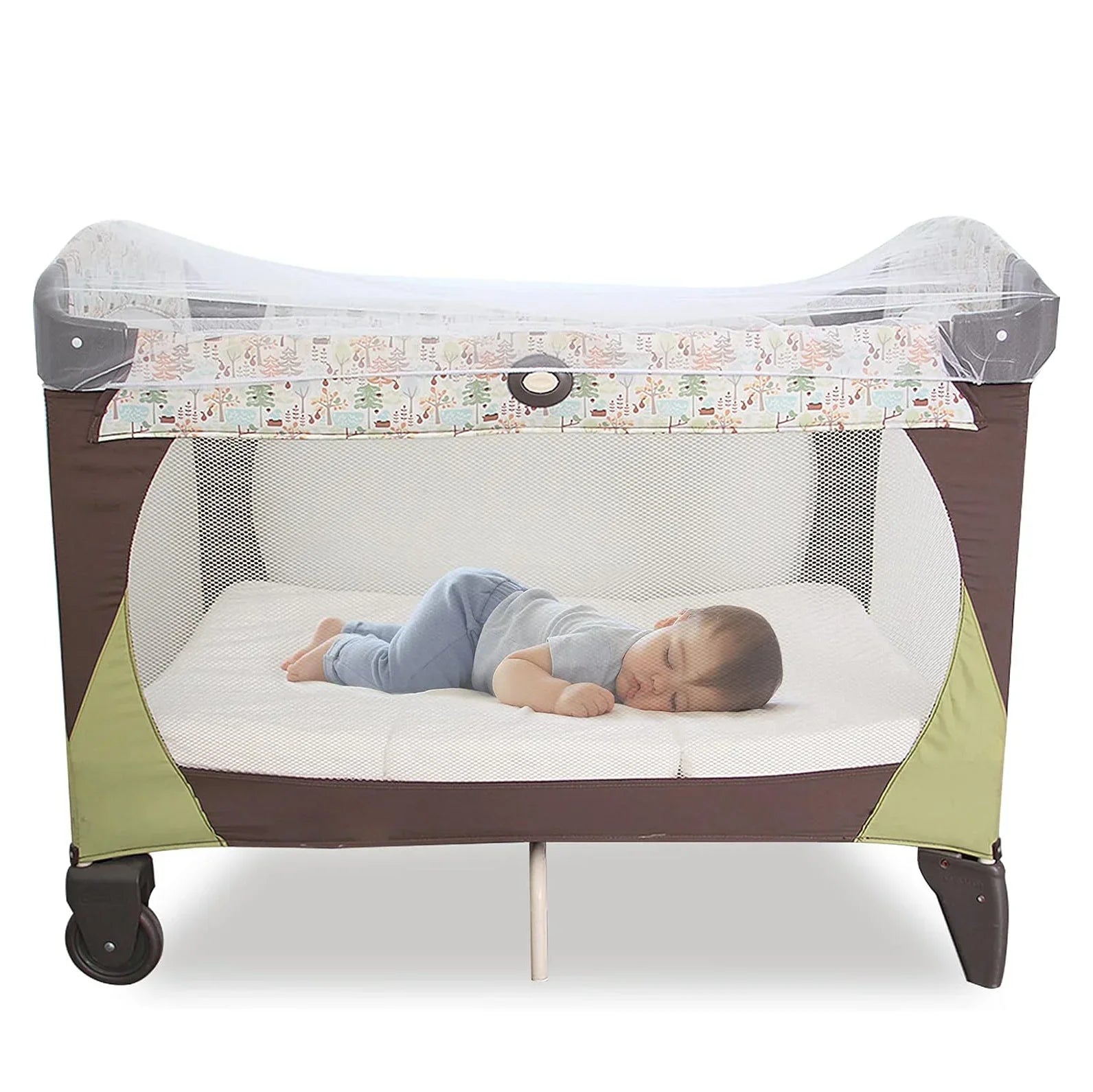 Baby Mosquito Net for Stroller Reusable Bug Net for Stroller Portable Mini Crib Portable & Durable Baby Insect Netting Oasis Select