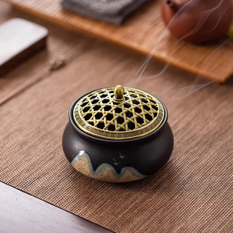 Landscape Themed Incense Burner For Home Ideal For Creating Calm Ambiance And Adding Elegant Touch To Relaxation Spaces Oasis Select