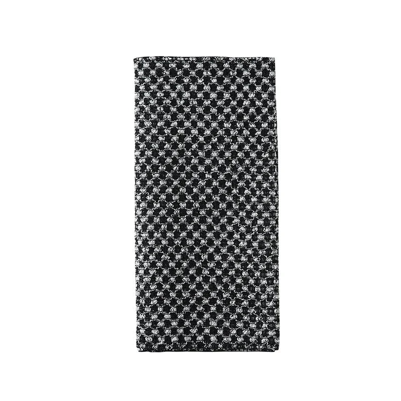 Exfoliating Washcloth Back Scrubber for Shower for Men Silver-ion Multi-Function Foam Bath Towel Ultra-Long Exfoliating Towels Oasis Select black grid