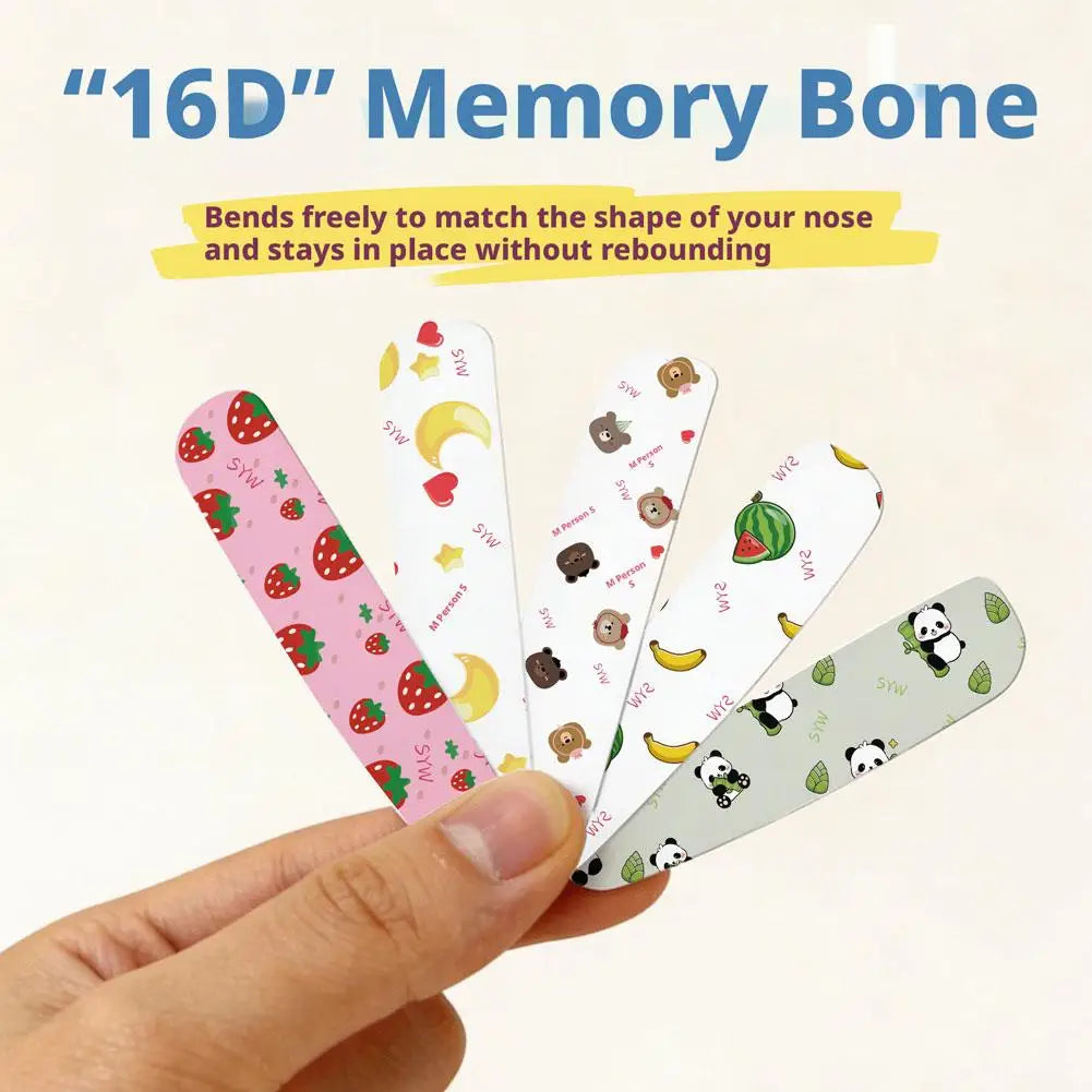 Flexible Shaping Nose Strips For Daily Contouring Self-Adhesive Nose Patches For Rhinoplasty Shaping Corrector Strips Stickers Oasis Select