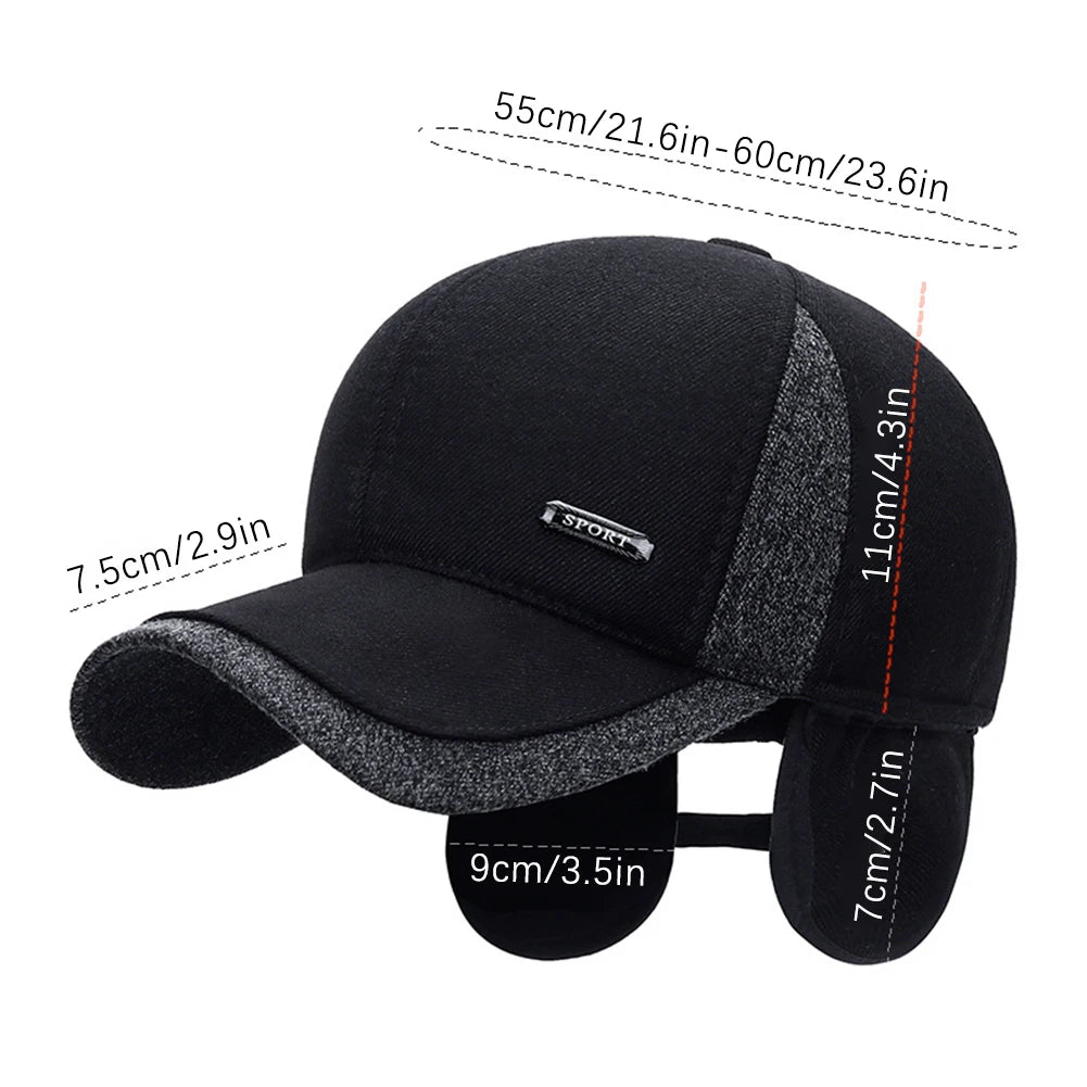 Winter Thermal Earflap Hat – Plush Windproof Cap | Swokii