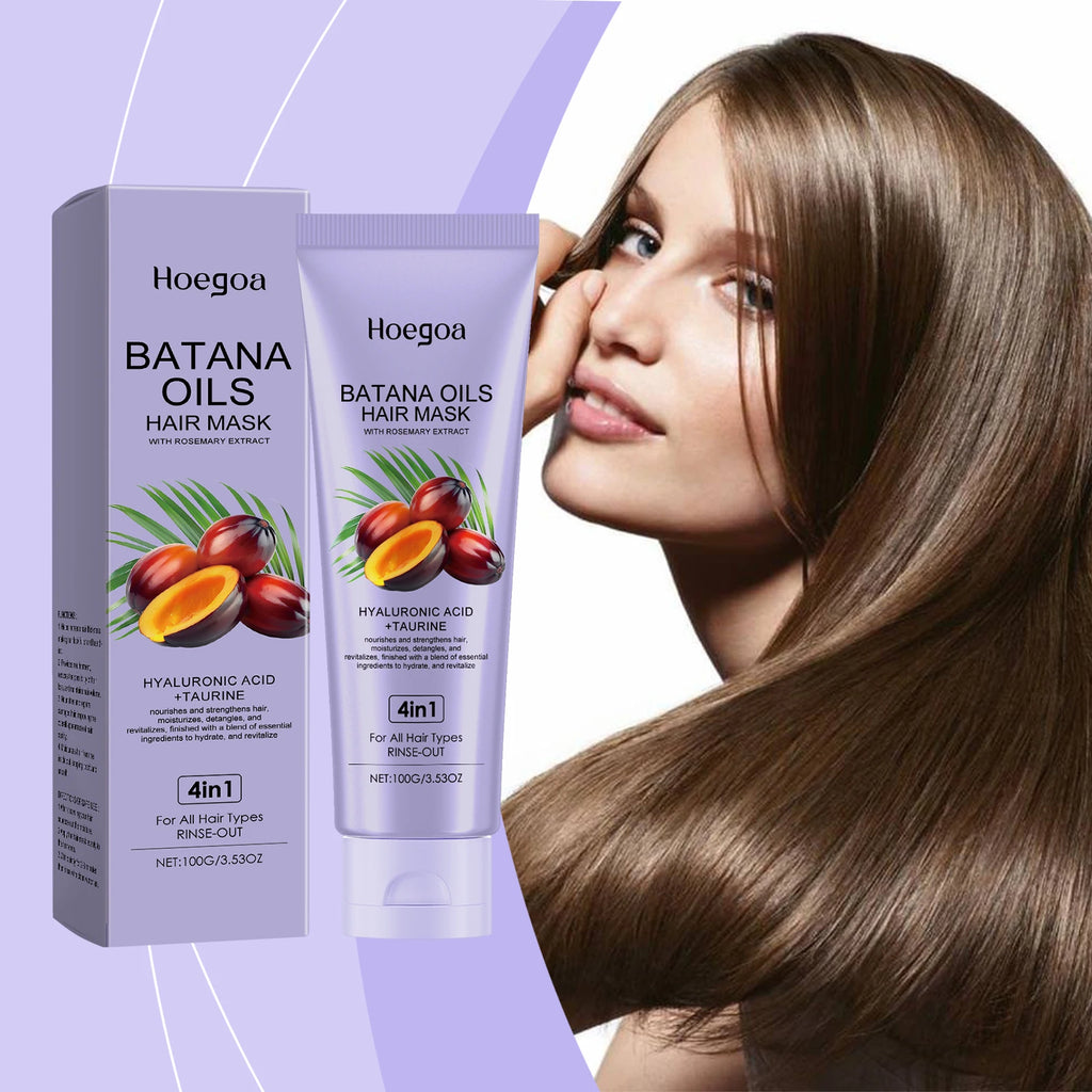 Batana Oil Hair Mask Straightening Hair Anti Loss Deep Nourish Smoothing Repair Damaged Split Hair Growth Dense Hair Conditioner Oasis Select