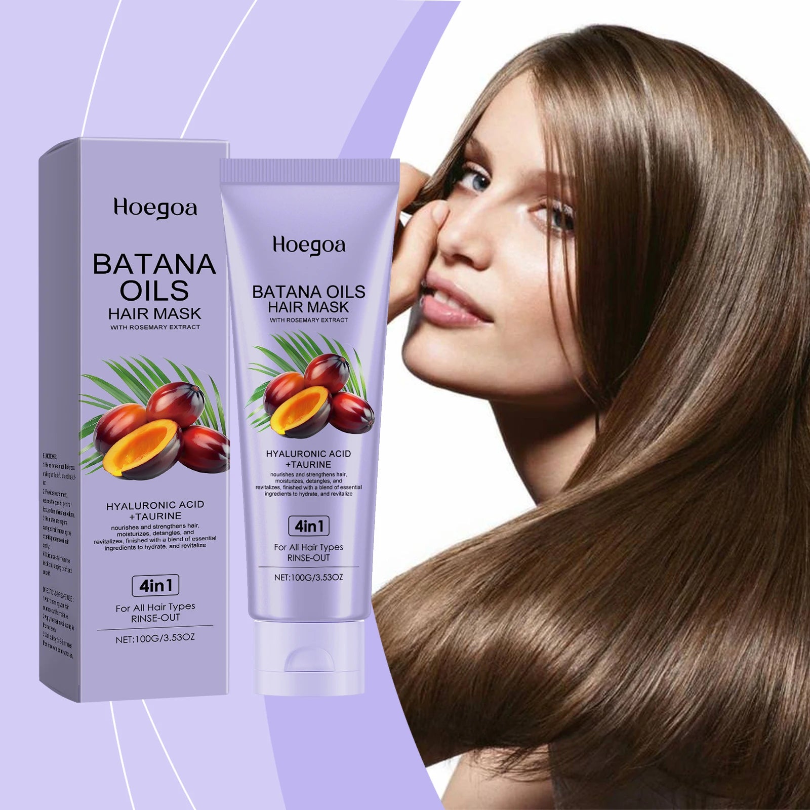 Batana Oil Hair Mask Straightening Hair Anti Loss Deep Nourish Smoothing Repair Damaged Split Hair Growth Dense Hair Conditioner Oasis Select