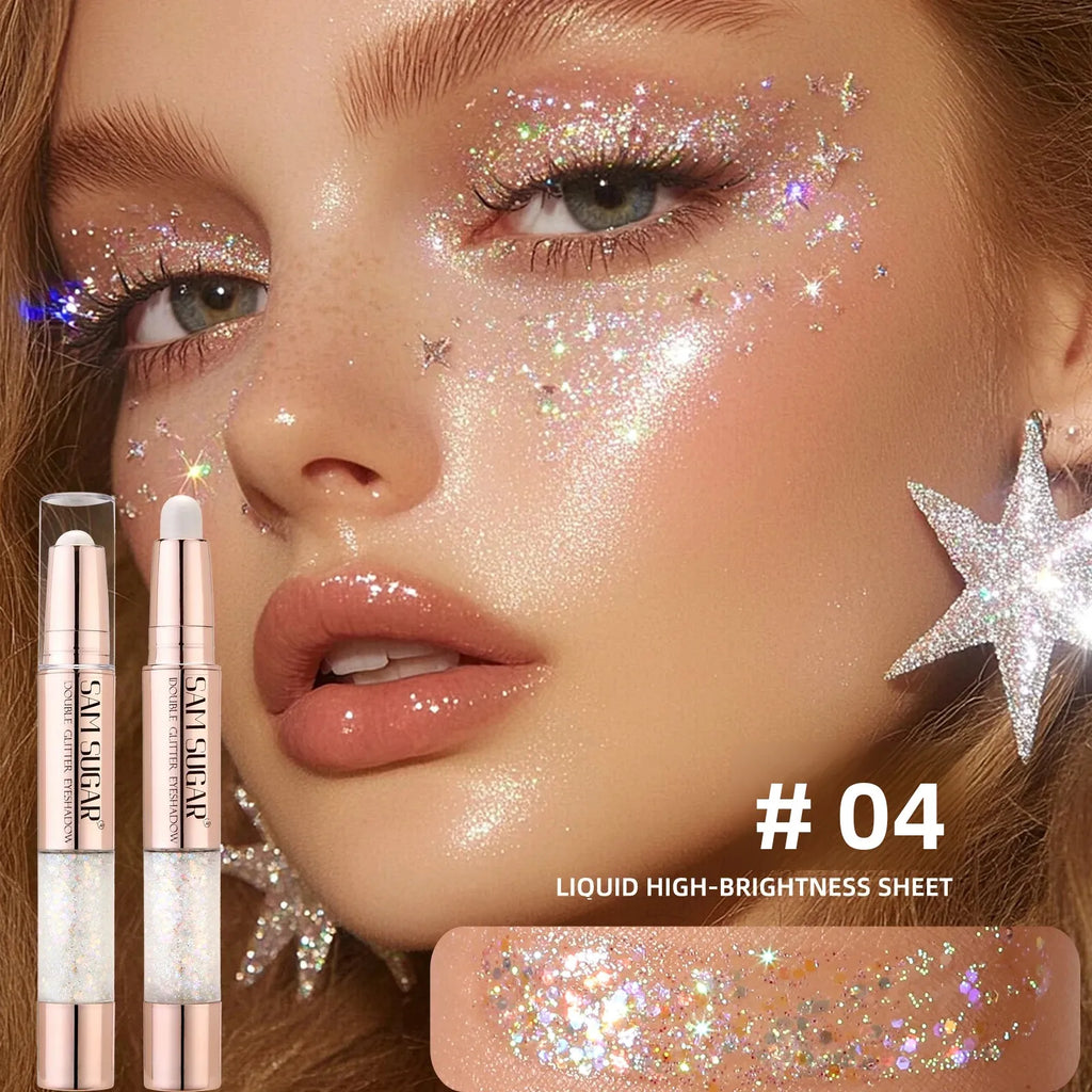 SAM SUGAR 3-in-1 Eyeshadow Stick – Glitter Highlighter & Blush