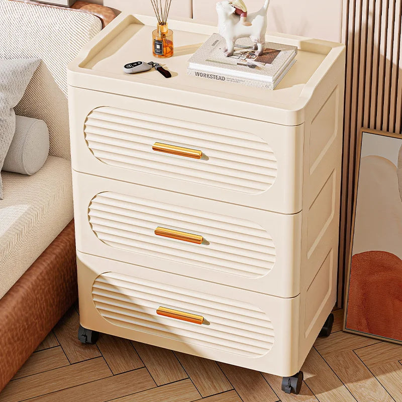 15.75 Inch Multifunctional Drawer Storage Cabinet,3-6 Tier Rolling Mobile Organizer,Large Capacity for Snacks/Clothes/Books Oasis Select