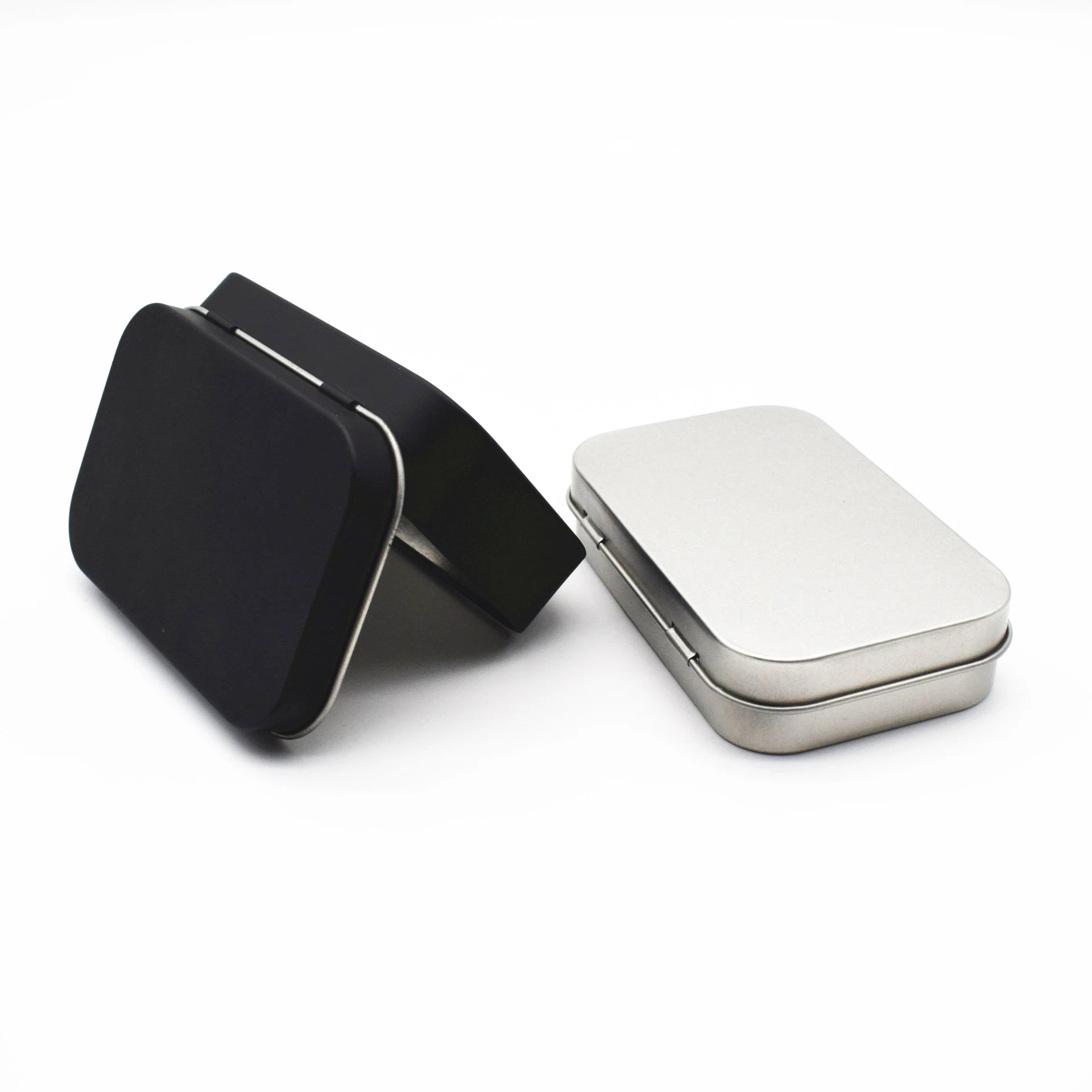 Mini Hinged Tin Box – Small Rectangular Metal Storage Container