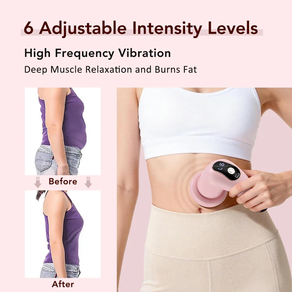 Cordless Body Sculpting Massager – 6 Levels & 5 Heads