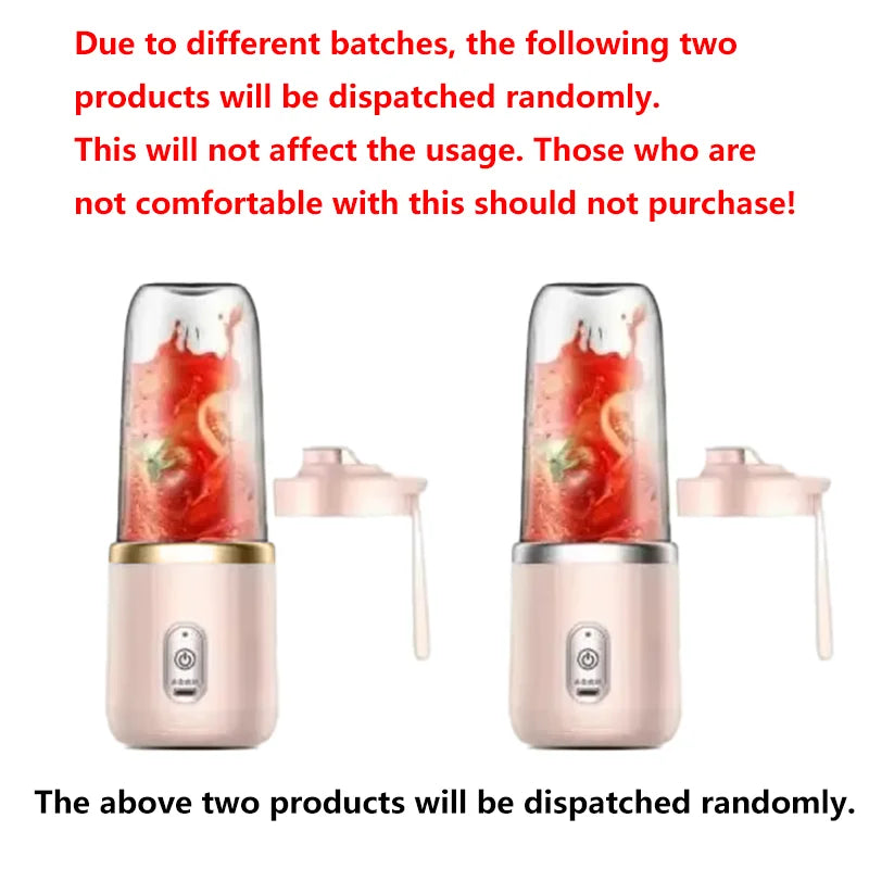 USB Personal Mini Juicer Cup Portable Handheld Travel Blender with Single Double Cups for Water Bottles Oasis Select