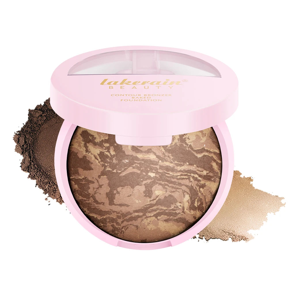 NEW YORK Baked Brighten Color Correcting Powder Foundation Fair Buildable Light to Medium Coverage Demi-Matte Natural Finish Oasis Select color 2 foundation