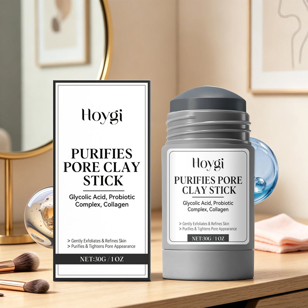 Pore Purifying Clay Mask Stick Blackhead Remover Pore Minimizing Deep Cleaning Brightening Skin Glycolic Acid Face Mask 30g Oasis Select