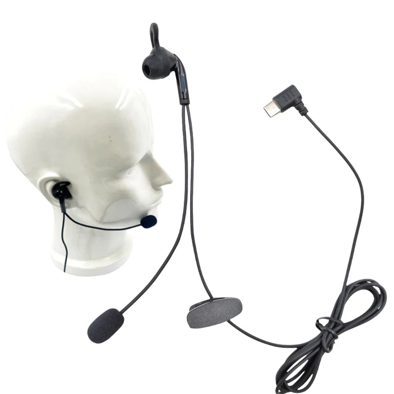New Sale 1Pcs For V6 Pro V4C Plus Q8 F6 V7 Judge Ear Intercom Headset Type-C USB-C Interface Referee In-Ear Earphones Oasis Select