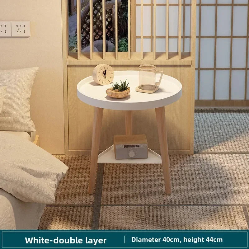 Multi-functional Small round table small apartment bedside table bedroom coffee table rack Oasis Select 40C2