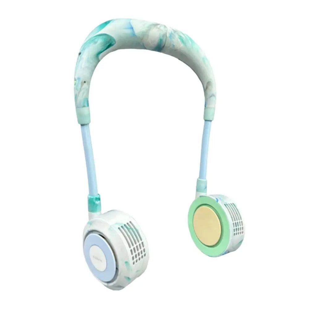 Foldable Design Bladeless Neck Fan Lightweight Construction Low Noise Operation USB Rechargeable Fan Lazy Design USB Powered Oasis Select