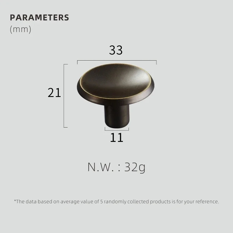 New Solid Brass Furniture Handles Comfortable Cabinet Door Wardrobe Dresser Drawer Pulls American Rural Knobs Oasis Select AB