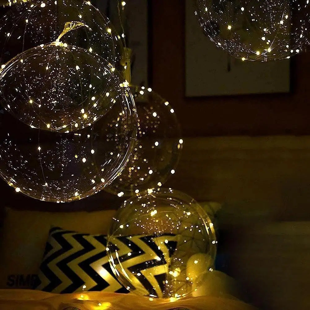 LED Light-Up Bobble Balloons 3-Pack – Colorful Party Décor