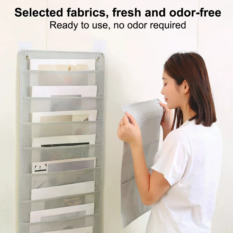 Wall Hanging File Folder Organizer – Letter Size Storage Bag