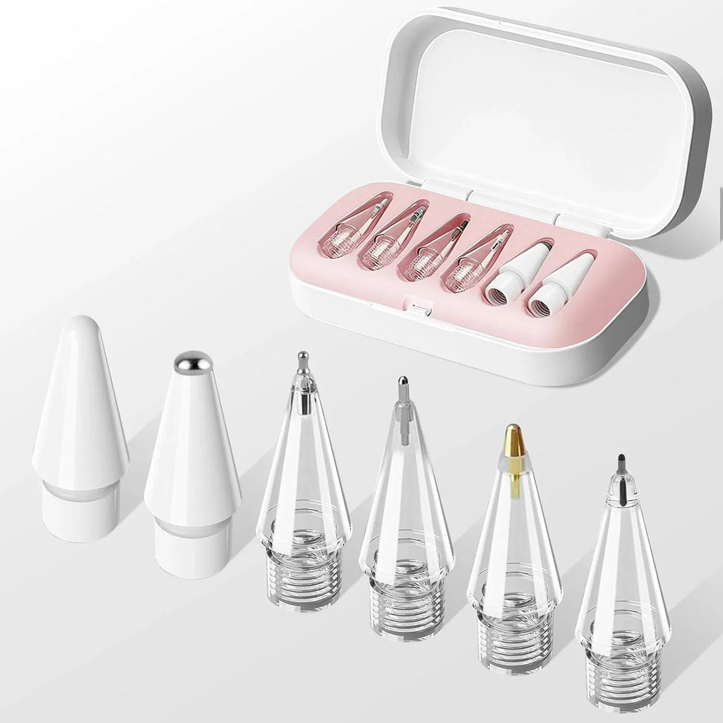 Replacement Pencil Tips for Apple Pencil 1/2/3th Apple Pencil Pro 4/6 Pcs 2B Soft Nibs for IPad Pro Pencil1/2/3 Stylus Fine Nib Oasis Select