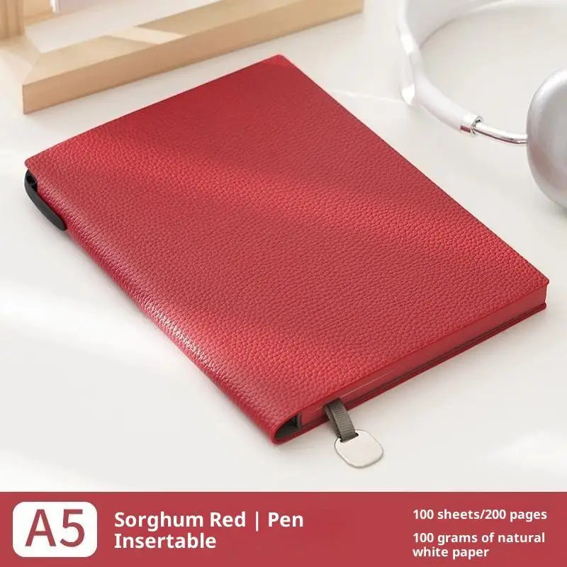 1pcs Business Notebook B5 A5 A6 Thick Leatherette Business Notebook Office Notepad Soft Cover Litchi Pattern Journal for Work Oasis Select A4