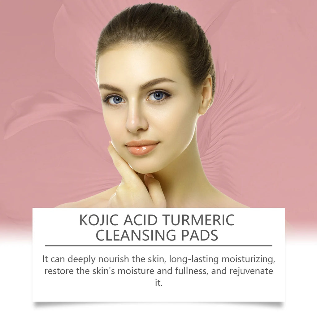Turmeric & Kojic Acid Facial Cleansing Pads 40 Pcs