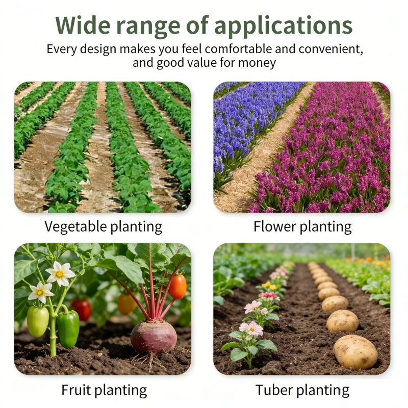 Durable Perforated Weed Barrier Fabric Black Grass Proof Coth for Vegetable Cultivation Farms Gardens Prevent Weeds Growth Oasis Select