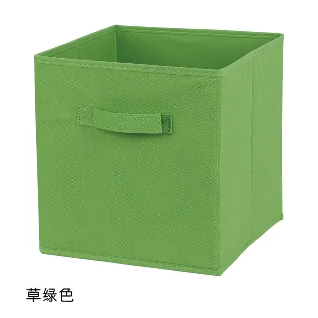 Non Woven Fabric Storage Box Home Supplies Clothing Underwear Storage Box,Kid Toy Storage Organizer Cabinet Drawer Organization Oasis Select green