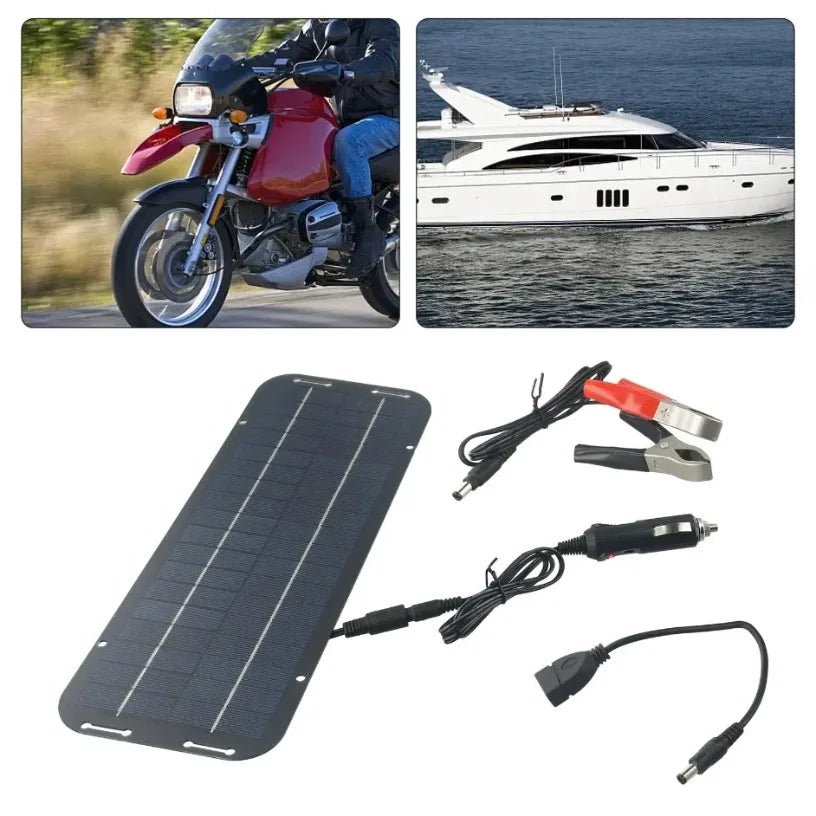 60W 12V Solar Car Battery Charger High Efficiency IP65 Waterproof Solar Panel with Reverse Protection for Caravan Boat Battery Oasis Select