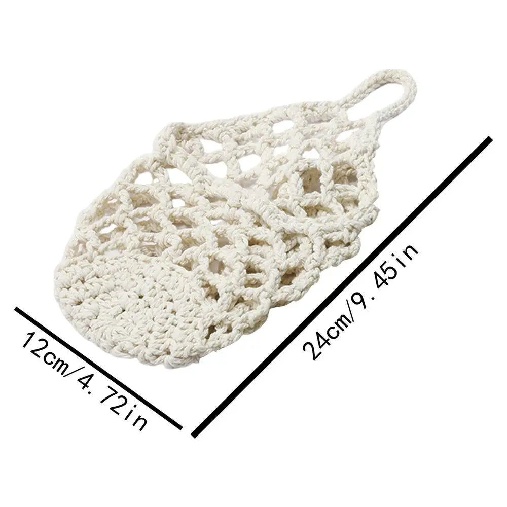 1PC Macrame Plant Hanger Handmade Breathable Storage Net Woven Plant Basket For Living Room Dorm Farmhouse Indoor Outdoor Garden Oasis Select White 1PC