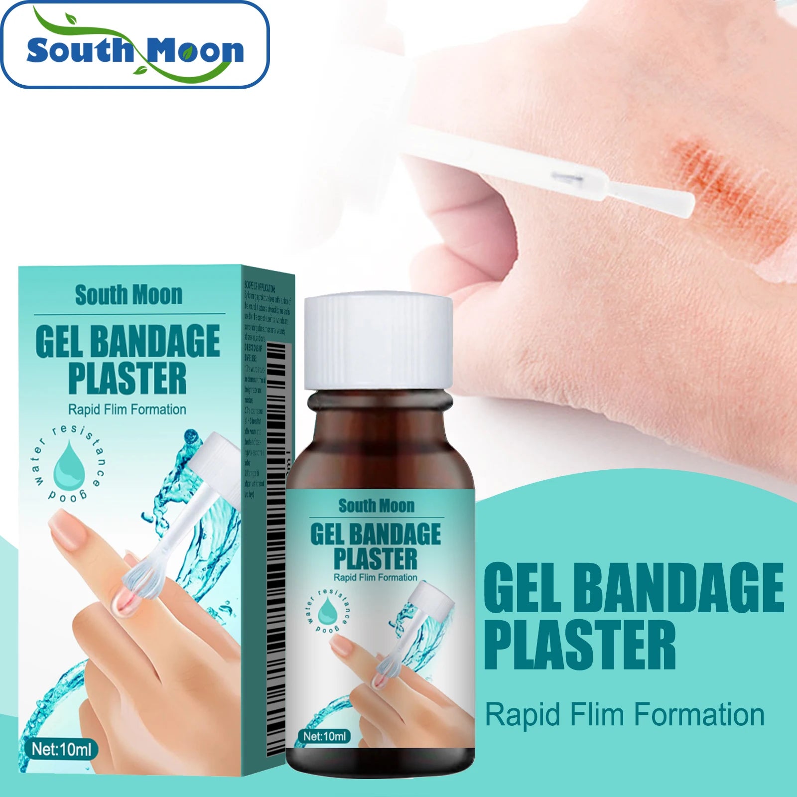 Quick Dry Gel Skin Liquid Plaster Breathable Bandage for Minor Cuts Scrapes Wounds & Dry Cracked Skin Waterproof Liquid Bandage Oasis Select