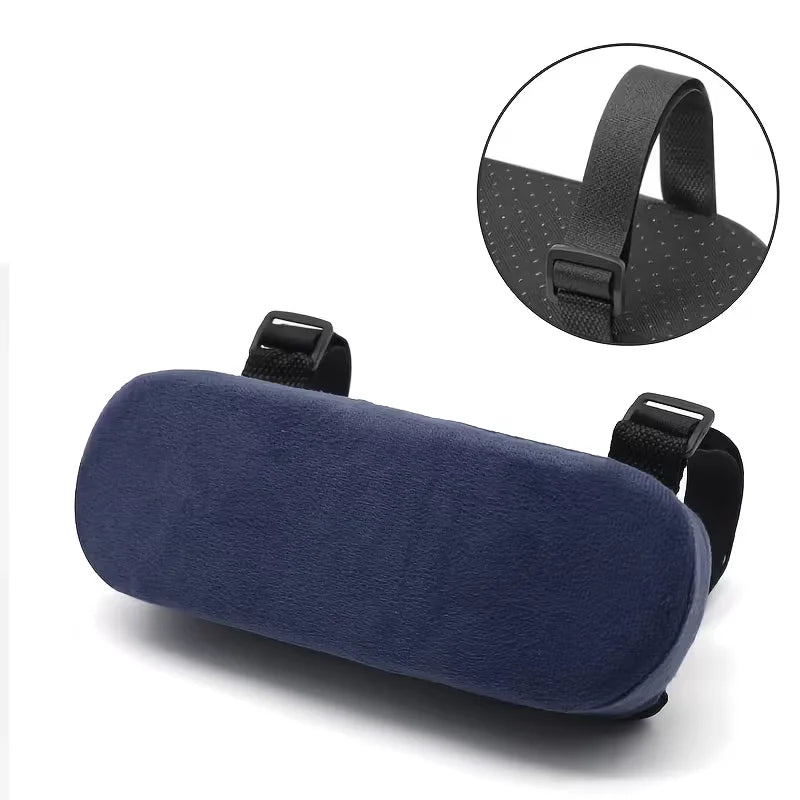 1pc Memory Foam Armrest Pads, Universal Elbow Support Cushion for Office Chair, Arm Pressure Relief Covers for Desk Chairs Home Oasis Select Blue
