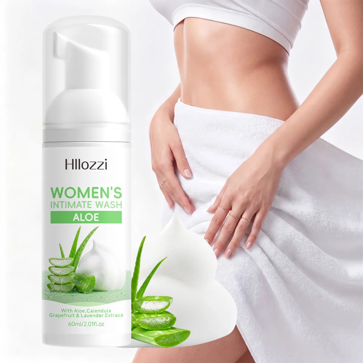 WOMEN'S INTIMATE WASH ALOE, Long-lasting freshness in womens body wash, rich lather, gentle on skin, controls odor cleanses skin Oasis Select Default Title