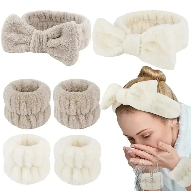 1/2/3PCS Face Wash Wristbands Headband Makeup Hair Care Headband Wash Headband For Washing Your Face Hair Bands For Women Oasis Select