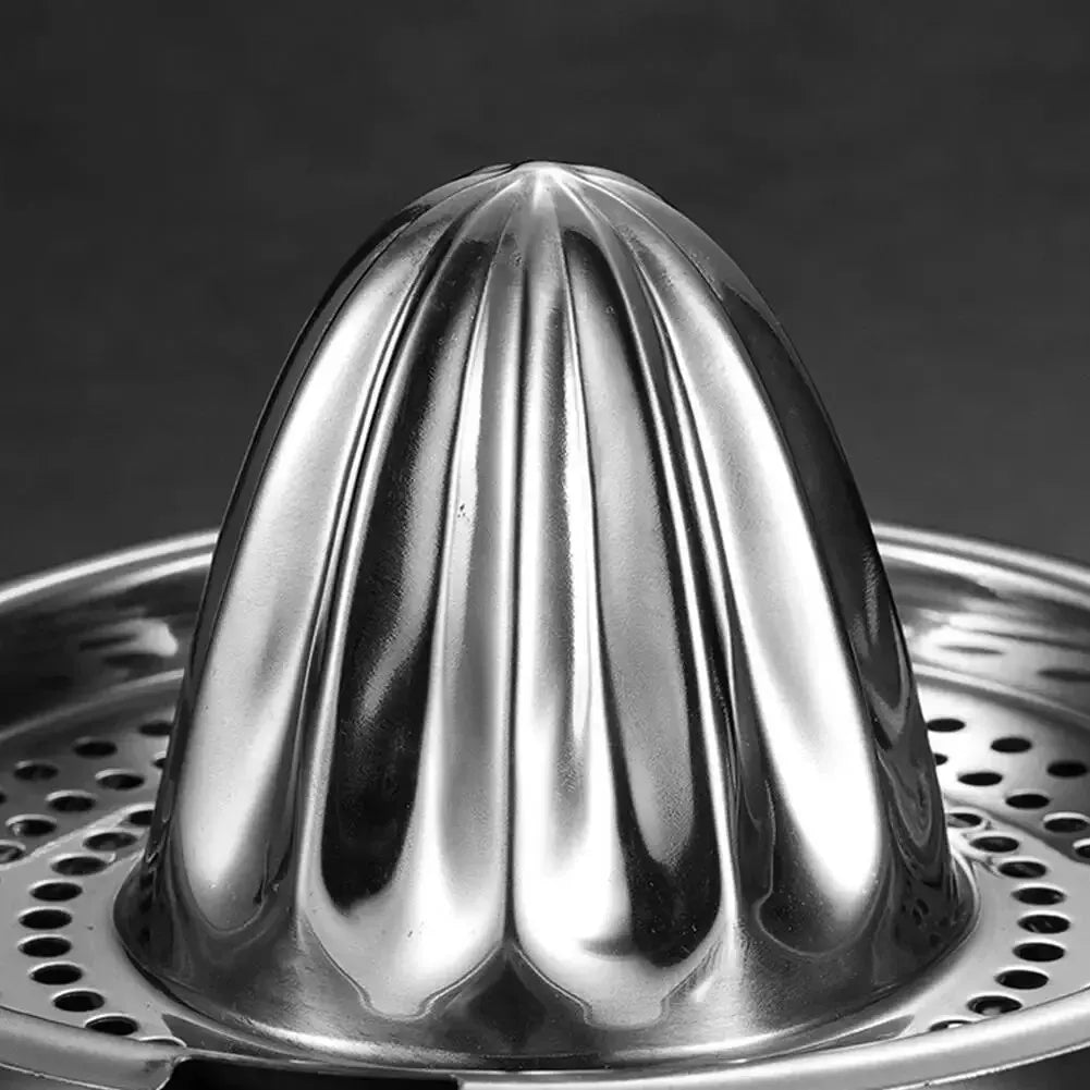 1pc Portable Stainless Steel Lemon Squeezer and Juicer with Bowl Container - Easy to Use and Convenient for Oranges, Lemons Oasis Select