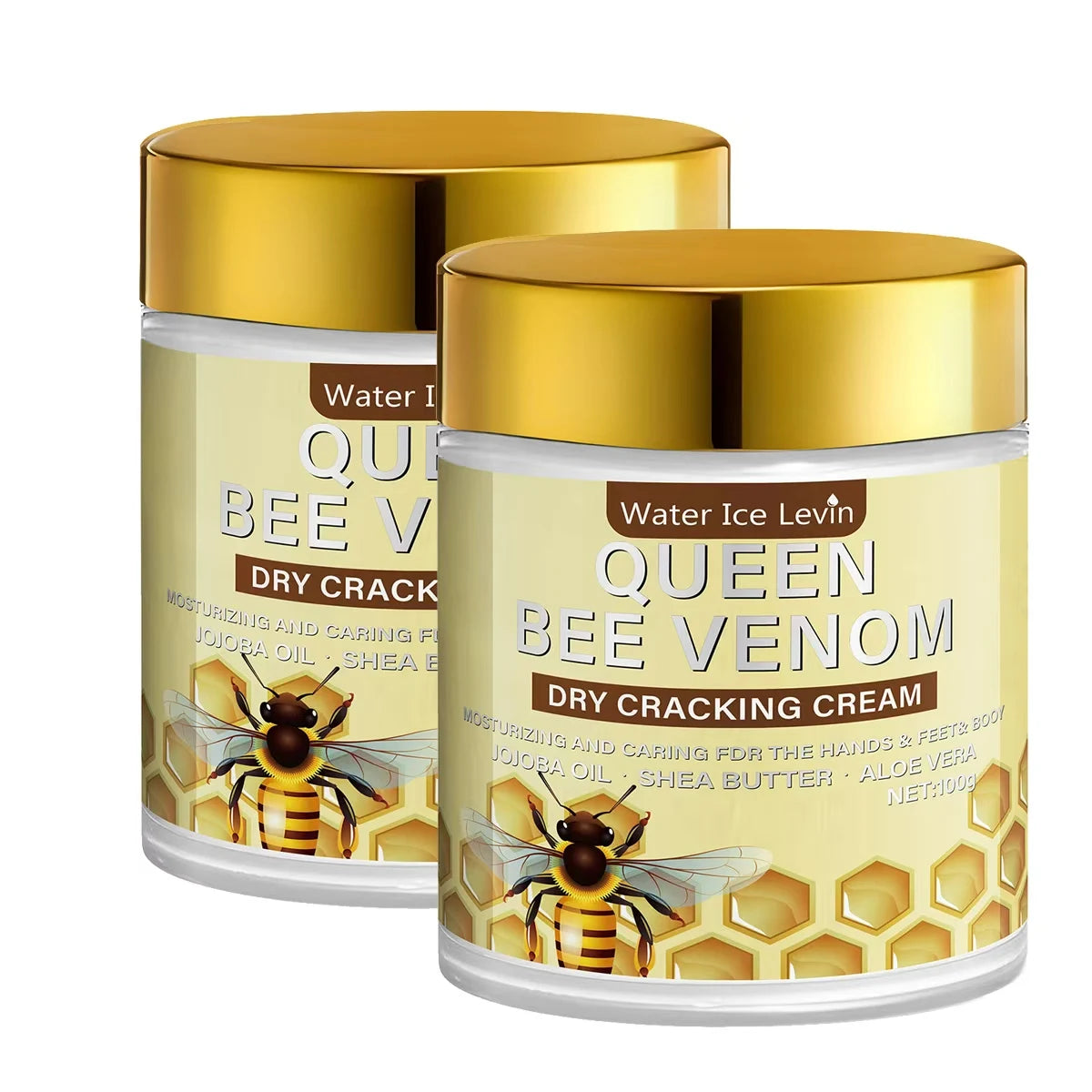 Bee Venom Cream with Retinol & Niacinamide – Dry Cracked Skin Body Repair Cream Oasis Select YELLOW 100g