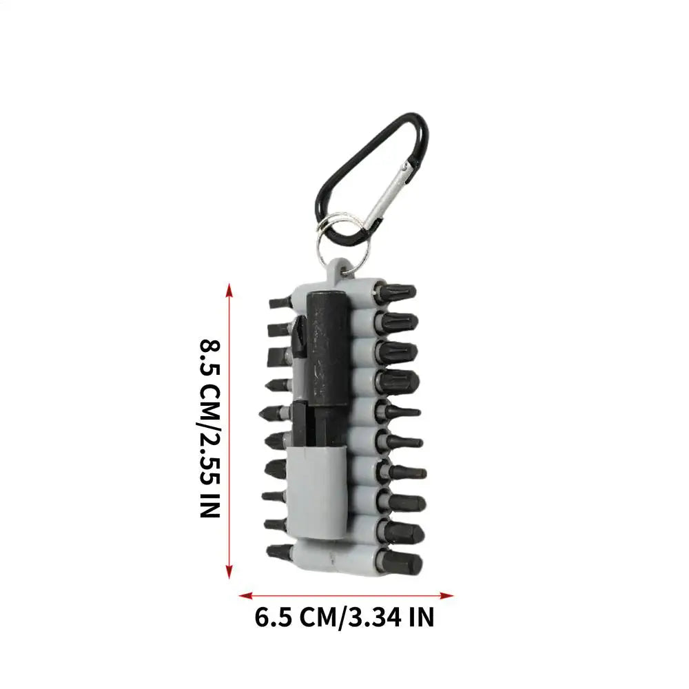 Screwdriver Bit 22 Pcs Impact Screwdriver Bits Set with Organizer Sleeve Magnetic S2 Steel Multi Driver Bits and 1Pc Bit Holder Oasis Select Grey
