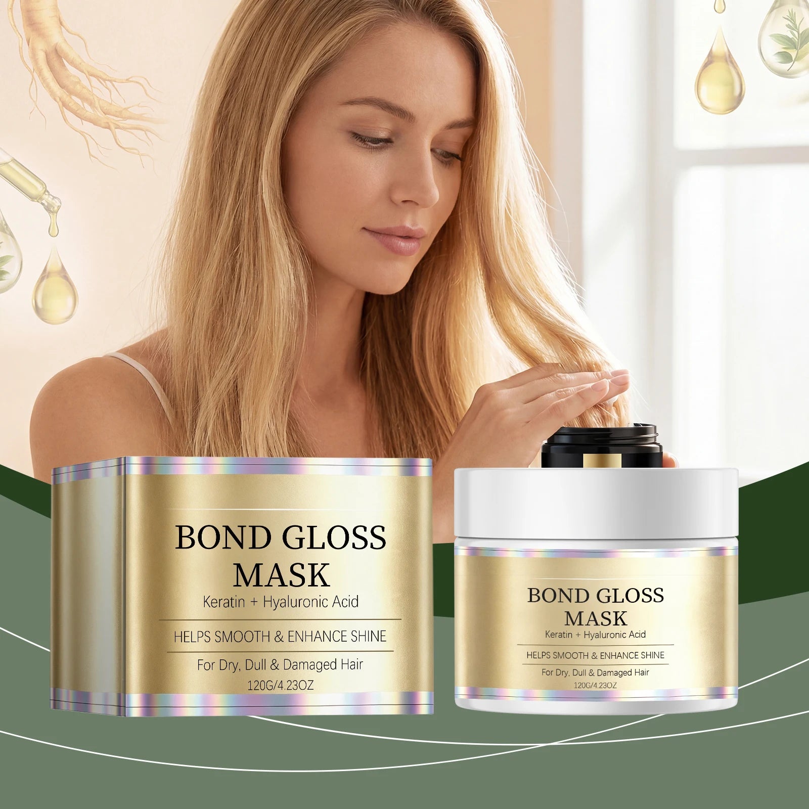 Keratin Gloss Hair Mask – Repair, Smooth & Deep Moisture Keratin Hair Mask Oasis Select
